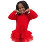 Girl's Knitted Sweater Dress TuTu