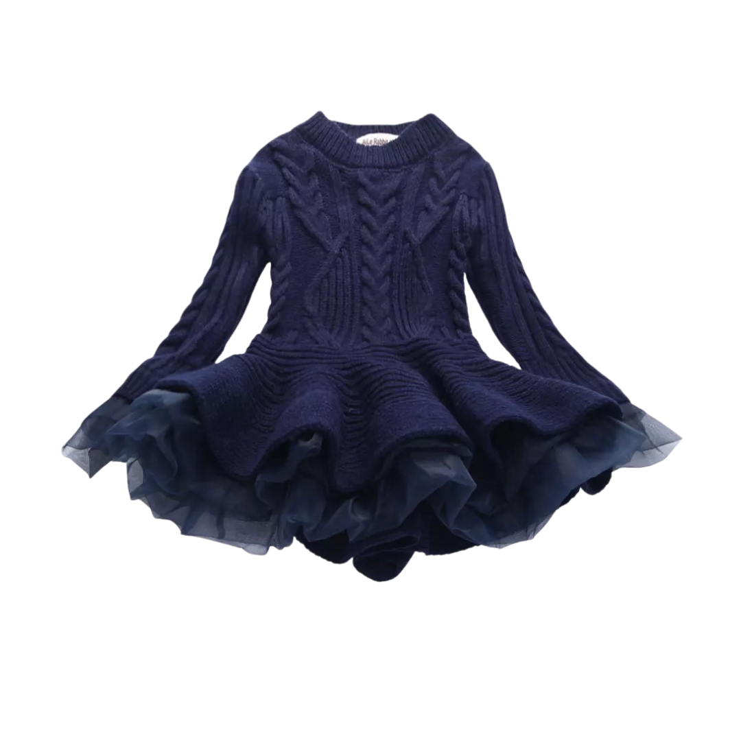 Girl's Knitted Sweater Dress TuTu