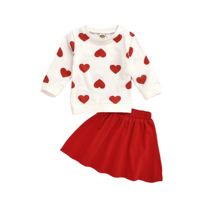 Red and White Hearted Valentine's Day Set